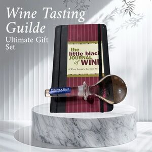 Gift pack : Villeroy & Boch Pebble Stoppers Set New in box w Wine tasting guide